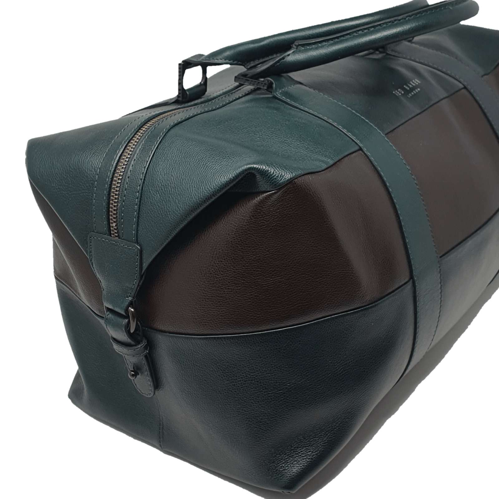 TED BAKER GANSU LEATHER HOLDALL DUFFLE WEEKEND TRAVEL BAG - Fidelity Store