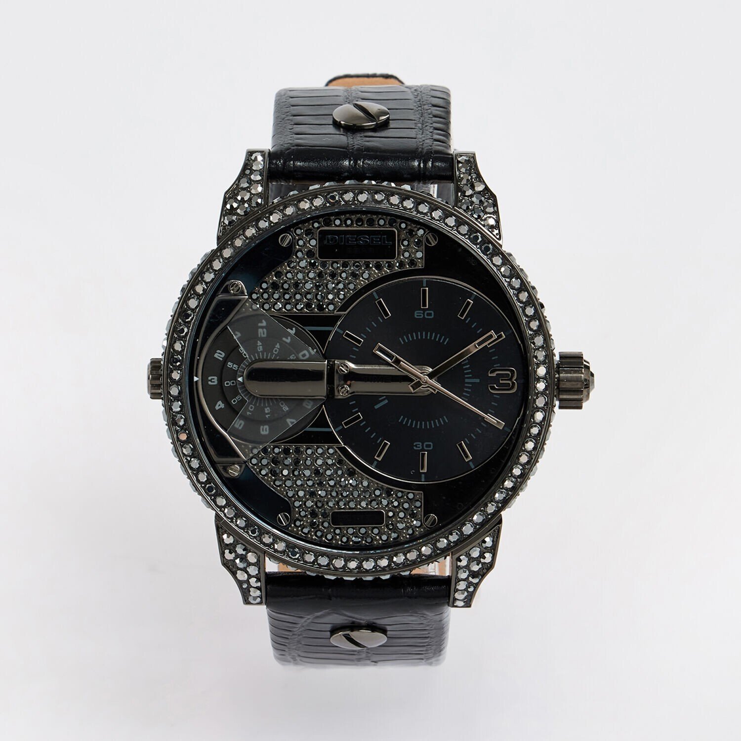 Diesel Mini Daddy Black Ion-Plated Steel Fashion Analogue Watch - Dz7328